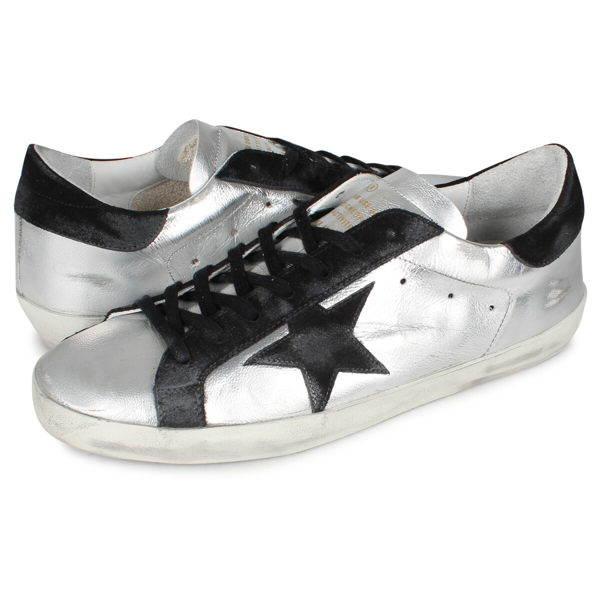 100 本物保証 Golden Goose Superstar Sneaker ゴールデングース スーパースター スニーカー メンズ シルバー Gmf F 日本製 Fcipty Com