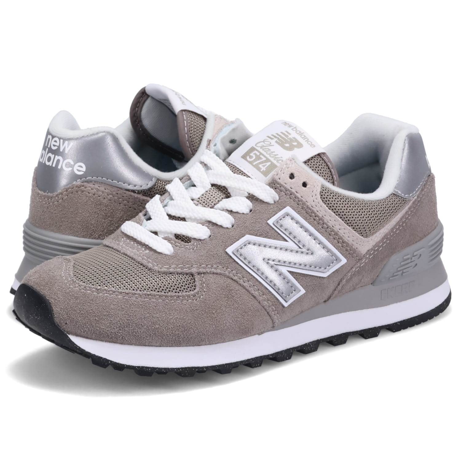 New Balance ニューバランス 574 スニーカー レディース Bワイズ グレー Wl574evg 商舗