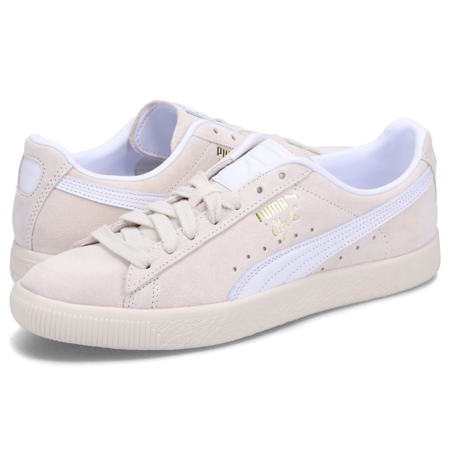 【最大1000円OFFクーポン】 PUMA CLYDE PRM プーマ スニーカー クライド プレミアム メンズ アイボリー 391134-01｜ALLSPORTS