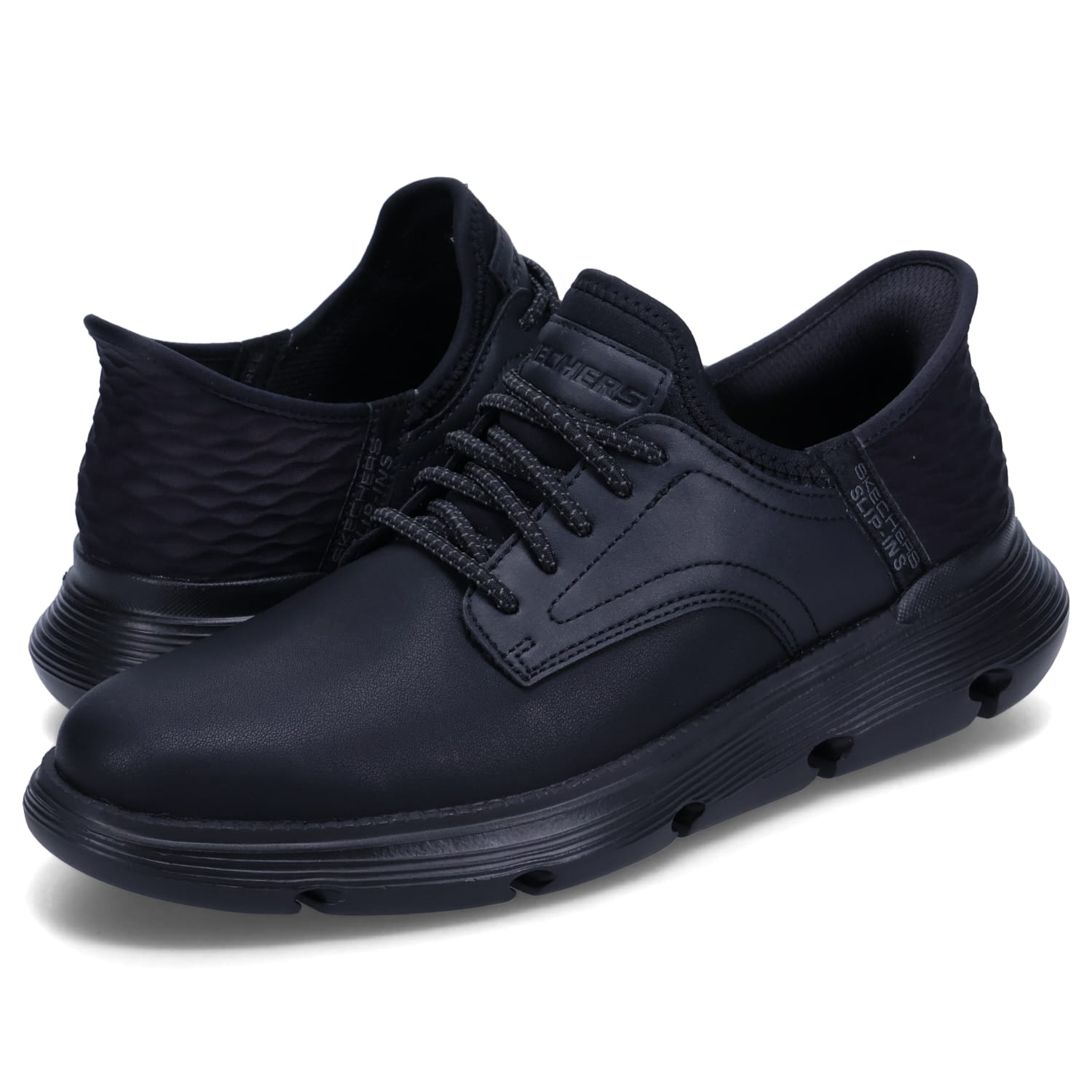 【最大1000円OFFクーポン】 SKECHERS SLIP-INS GARZA GERVIN スケッチャーズ スニーカー スリップインズ リスペクテッド エルジン メンズ ブラック 黒 205046｜ALLSPORTS