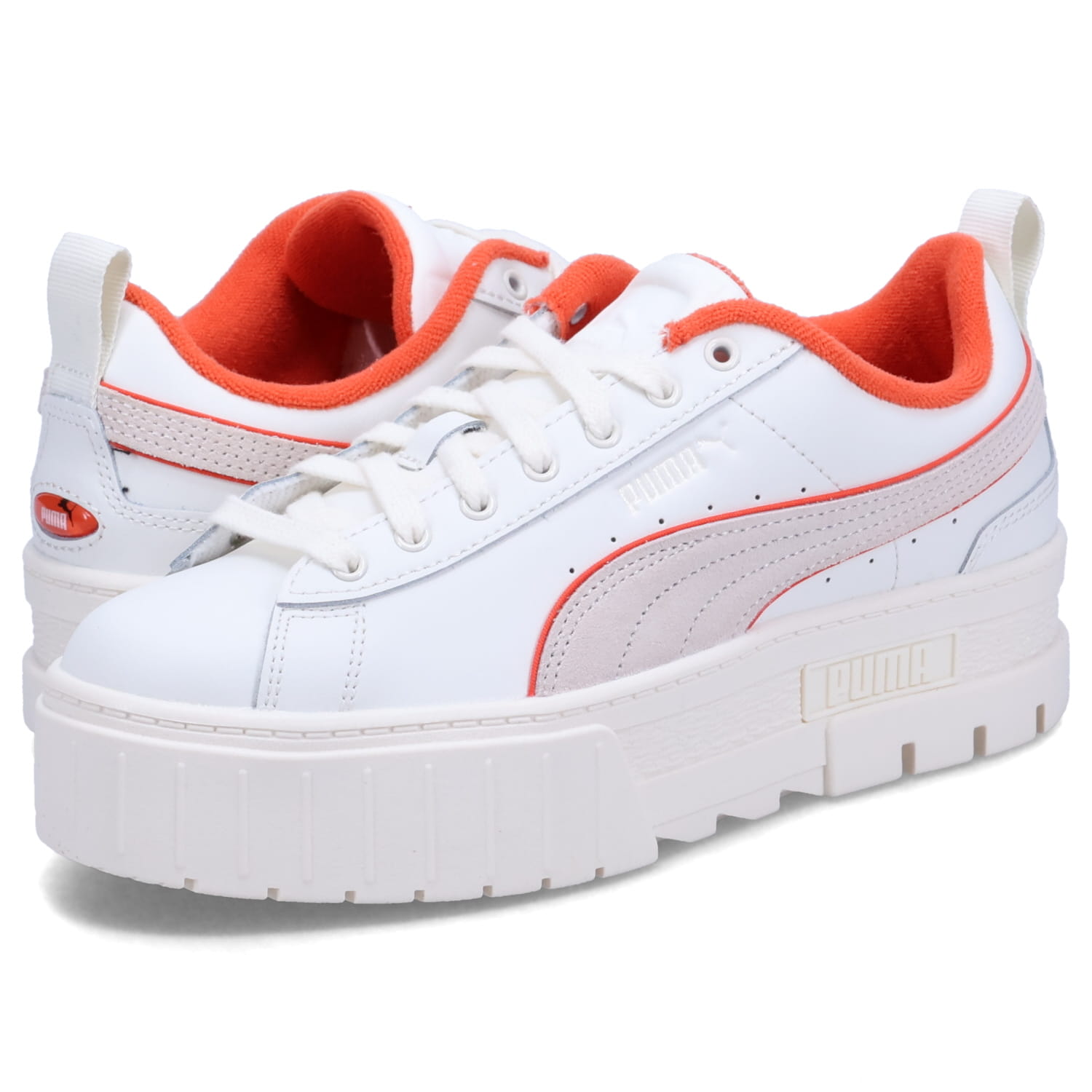 【最大1000円OFFクーポン】 PUMA MAYZE FORWARD HISTORY WNS プーマ スニーカー メイズ フォワード ヒストリー レディース 厚底 オフ ホワイト 393625-01|ALLSPORTS