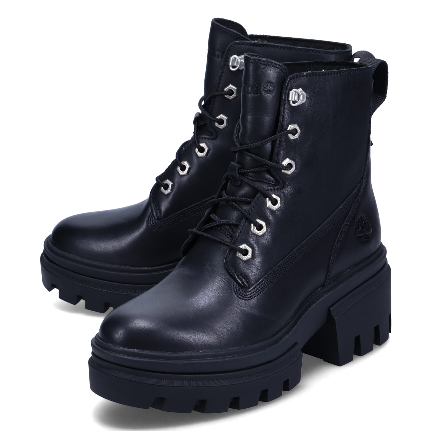 ティンバーランド Timberland ブーツ エヴァーリー シックス インチ レースアップ レディース 厚底 ブラック 黒 A41S7 tim-a41s7_d.jpg