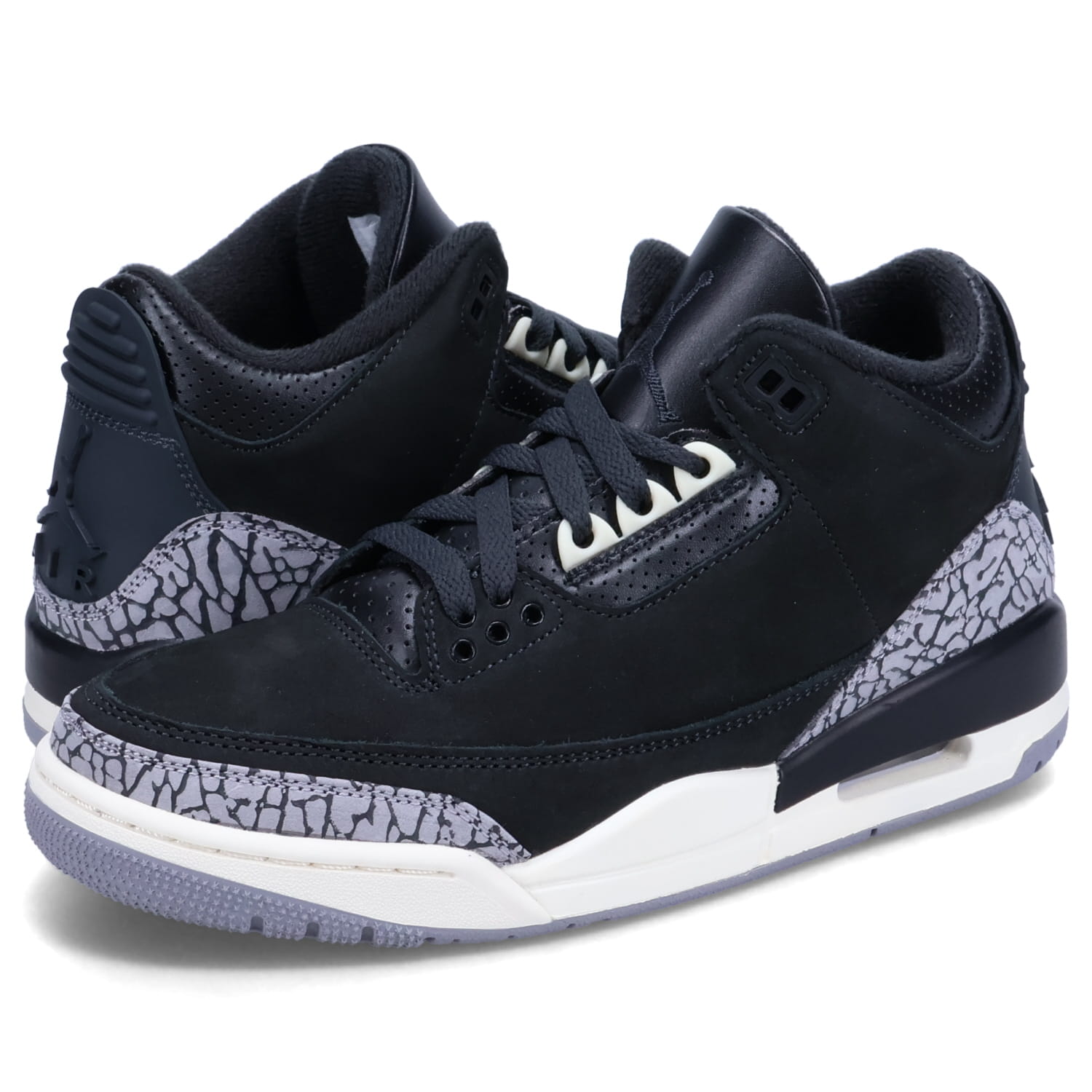 ナイキ NIKE ウィメンズ エアジョーダン3 レトロ スニーカー レディース WMNS AIR JORDAN 3 RETRO ブラック 黒 CK9246-001 nike-ck9246-001_d.jpg