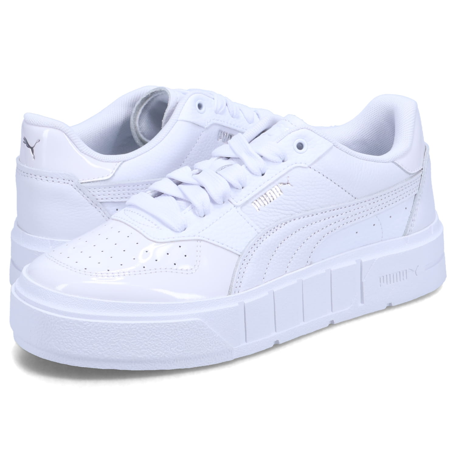 【最大1000円OFFクーポン】 PUMA CALI COURT PATENT WNS プーマ スニーカー カリ コート パテント レディース 厚底 ホワイト 白 394755-02|ALLSPORTS