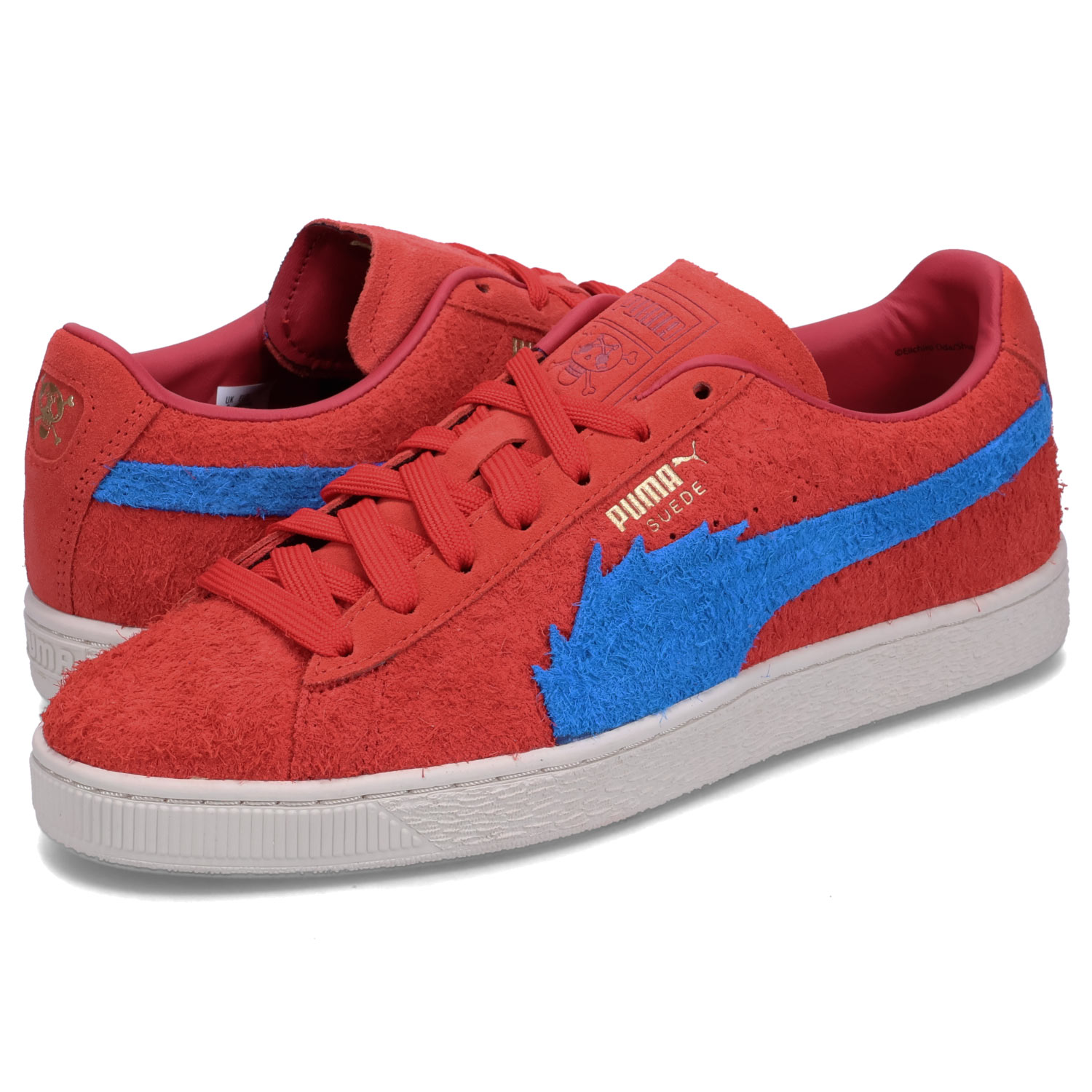PUMA SUEDE ONE PIECE BUGGY プーマ スウェード ワンピース バギー スニーカー メンズ 千両道化のバギー スエード コラボ レッド 396520-01画像