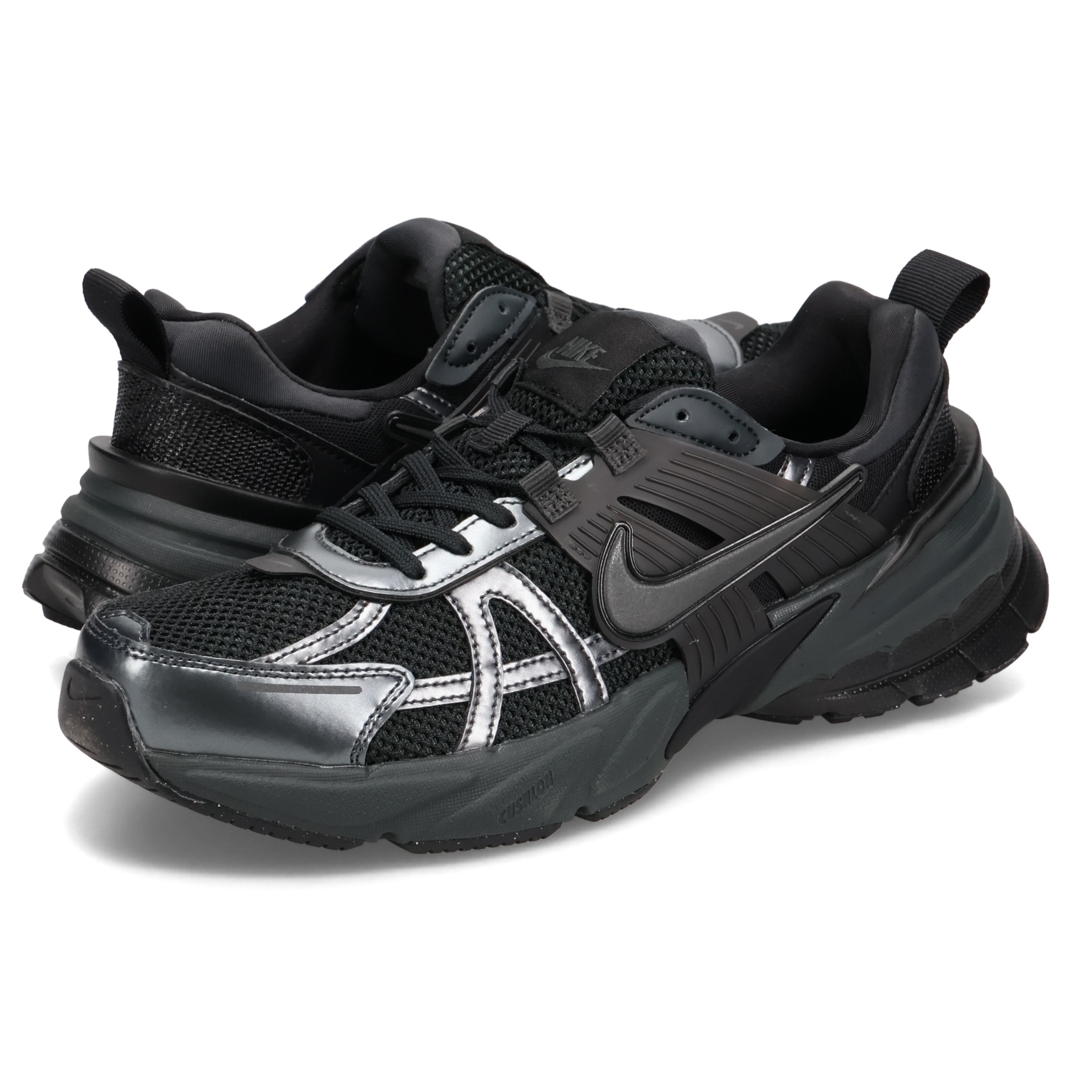 Nike v2K runブラック スニーカー メッシュ NIKE ナイキ V2K ラン RUN black/dk smoke grey-anthracite