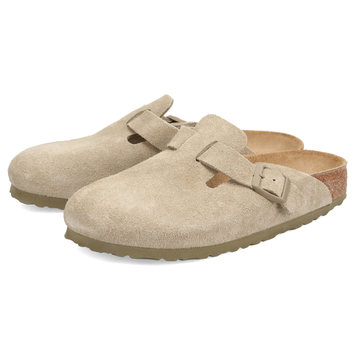 【最大1000円OFFクーポン】 BIRKENSTOCK BOSTON LEVE ビルケンシュトック ボストン サンダル クロッグサンダル レディース 本革 細幅 カーキ ブラウン 1025844|ALLSPORTS