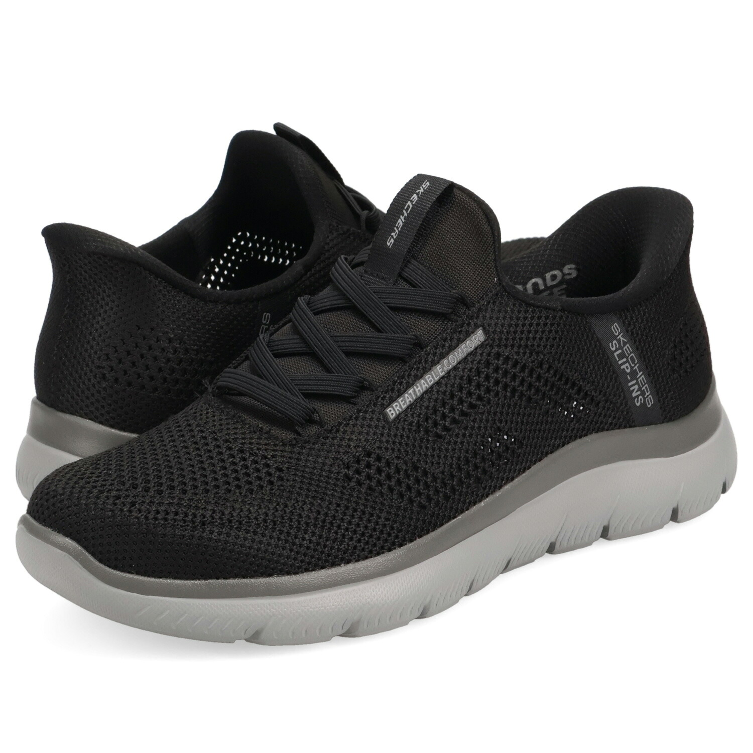 SKECHERS SLIP-INS SUMMITS スケッチャーズ スリップインズ サミッツ パーフォ スニーカー メンズ ブラック 黒 232939