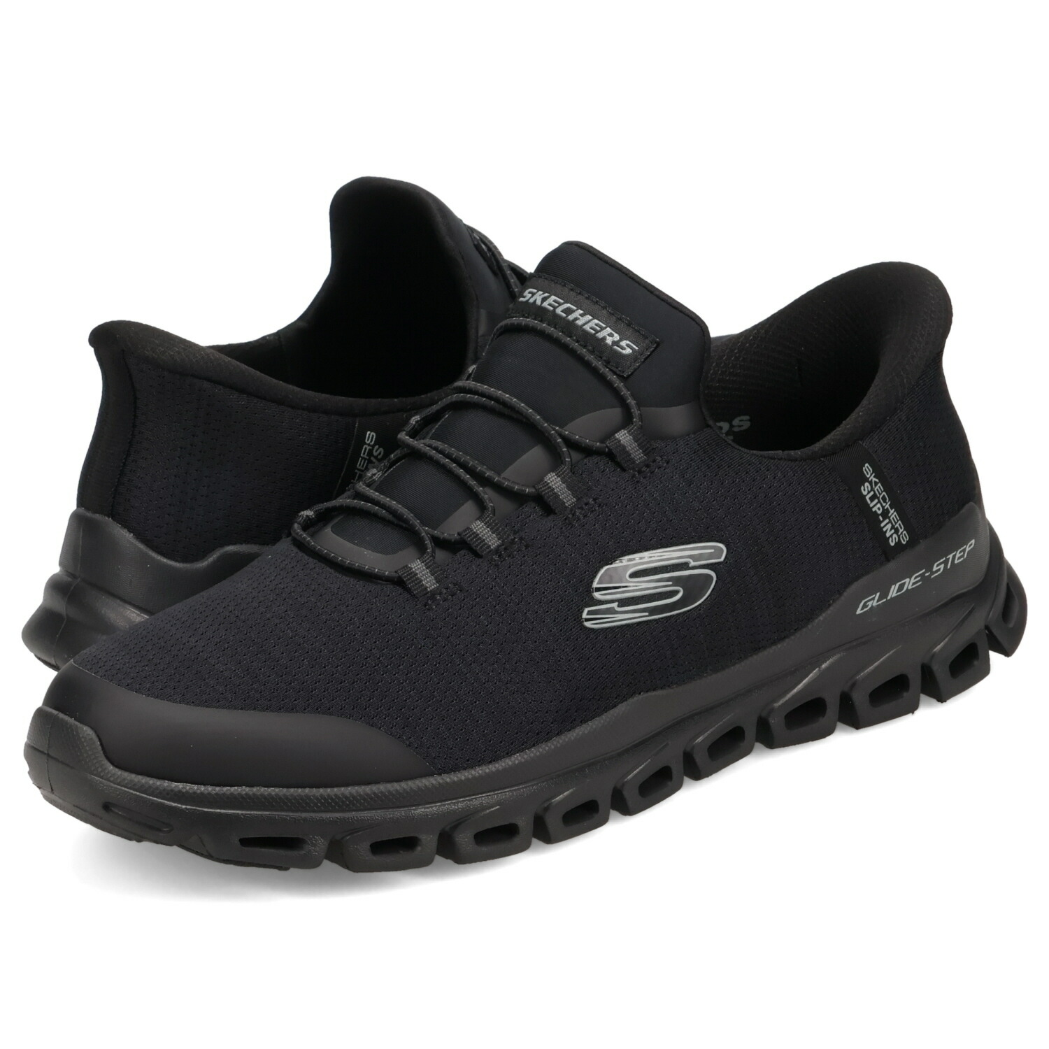 SKECHERS SLIP-INS GLIDE-STEP-ZEFYR スケッチャーズ スリップインズ グライドステップ ゼフィール スニーカー メンズ ブラック 黒 233011