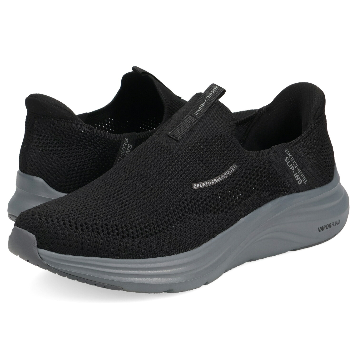SKECHERS SLIP-INS VAPOR FOAM スケッチャーズ スリップインズ ベーパーフォーム ボラン スニーカー スリッポン メンズ ブラック 黒 233059
