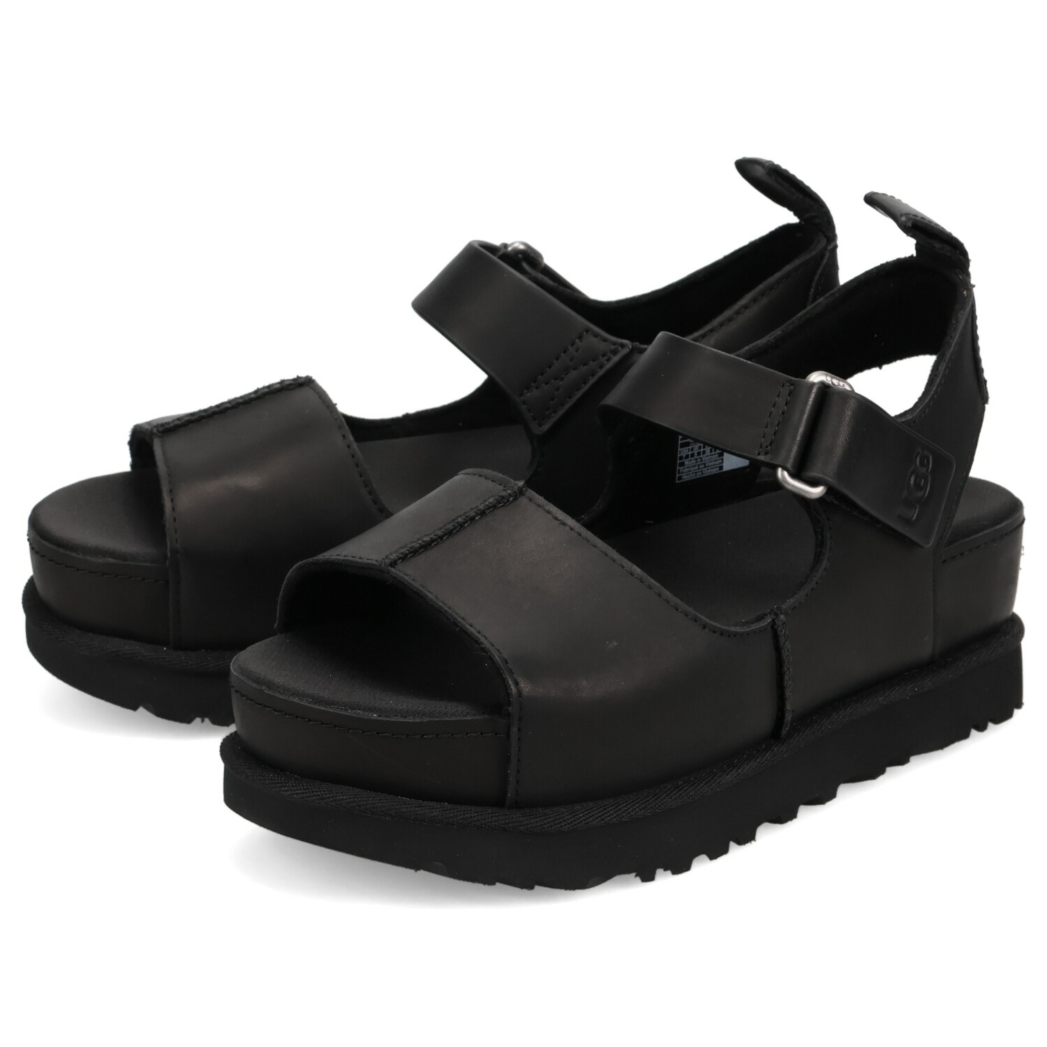UGG GOLDENSTAR HI SANDAL アグ サンダル ストラップサンダル ゴールデンスター ハイ レディース 厚底 ブラック 黒 1167364
