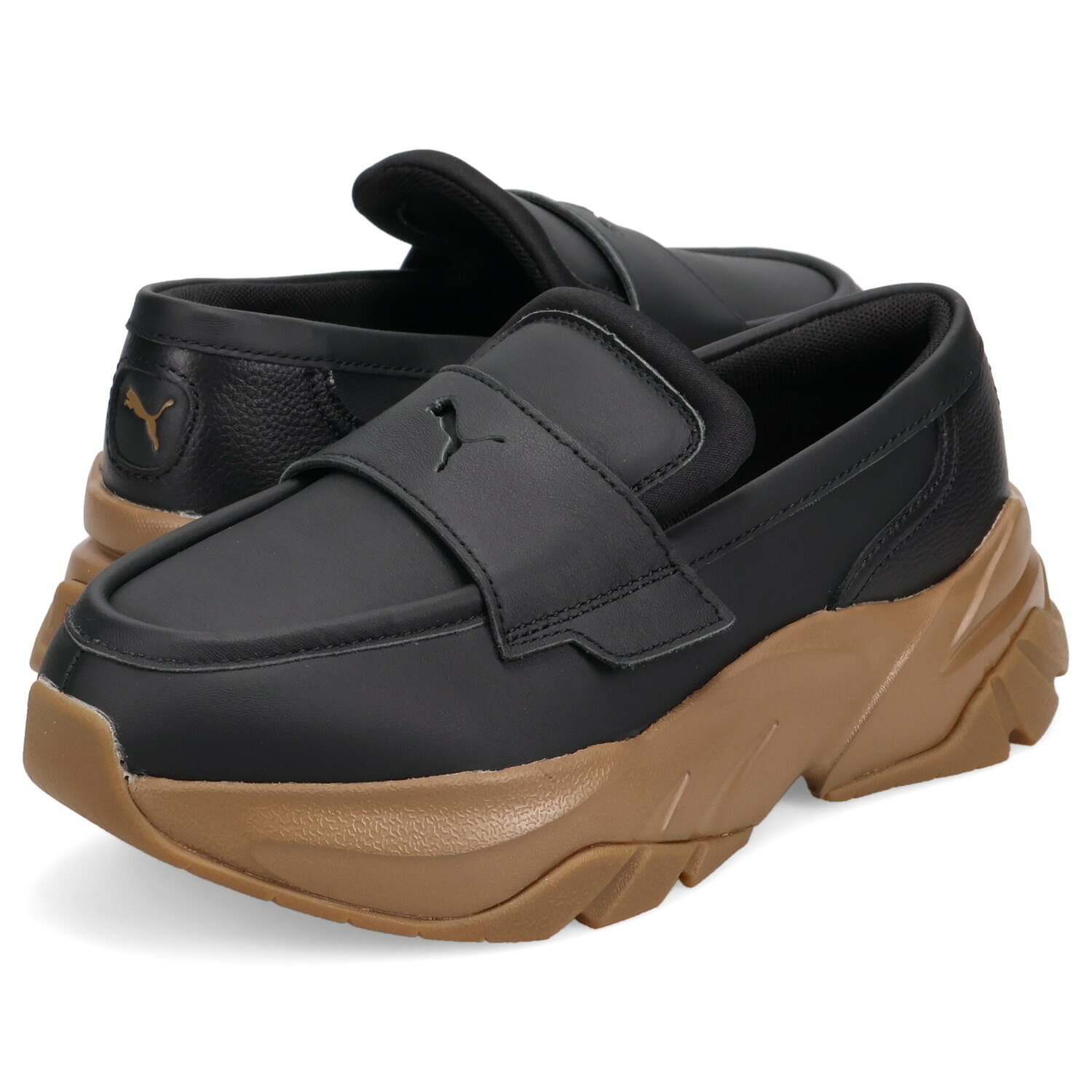 PUMA 厚底ローファー BROWN/BLACK【398522-02】 24.5 PUMA 厚底ローファー BROWN/BLACK【398522-02】 24.5 PUMA LOAFYR INT