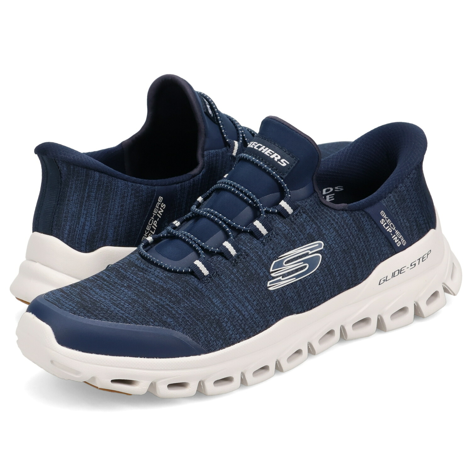 【最大1000円OFFクーポン】 SKECHERS SLIP-INS GLIDE-STEP スケッチャーズ スリップインズ グライドステップ - ゼフィール スニーカー メンズ ネイビー 233011｜ALLSPORTS