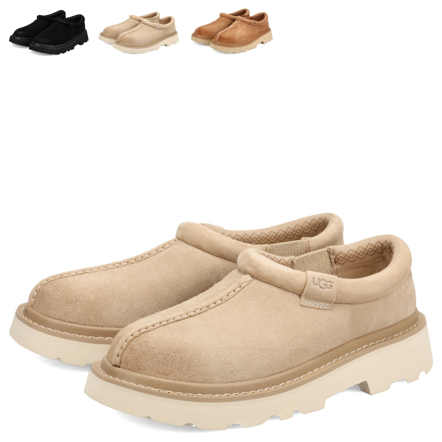UGG TASMAN LUG アグ スリッポン クロッグ タスマン ラグ メンズ ブラック ベージュ ブラウン 黒 1166913｜ALLSPORTS