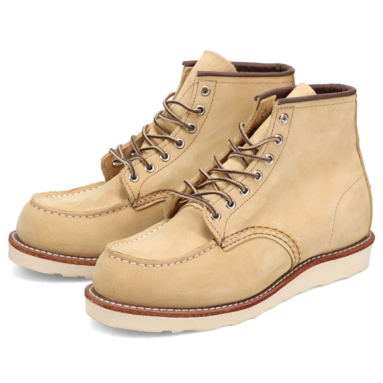 RED WING 6-INCH CLASSIC MOC レッドウィング ブーツ 6インチ クラシック モック メンズ 本革 Dワイズ ベージュ 8833