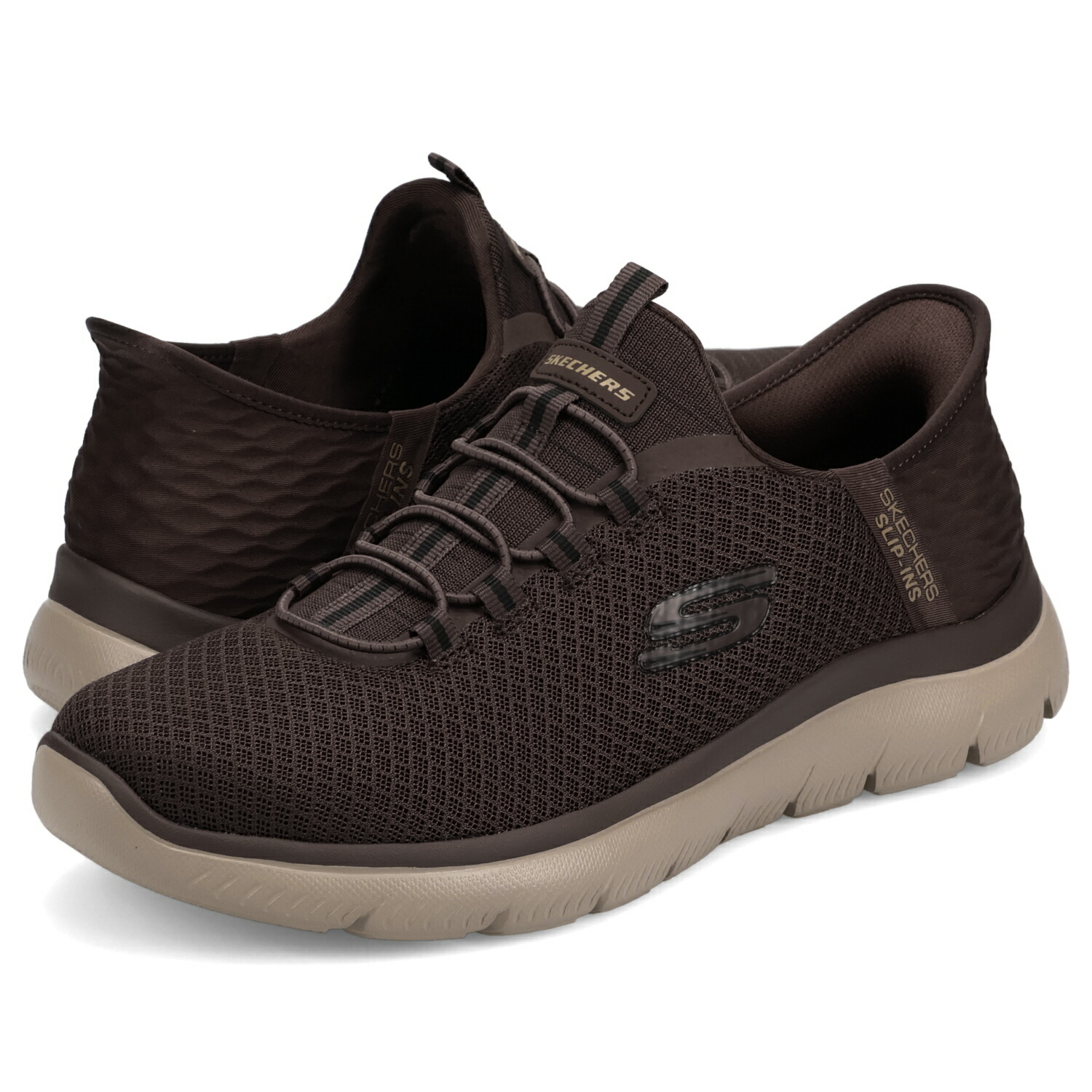 SKECHERS SLIP-INS SUMMITS HIGH RANGE スケッチャーズ スリップインズ サミッツ ハイ レンジ スニーカー メンズ 軽量 ブラウン 232457