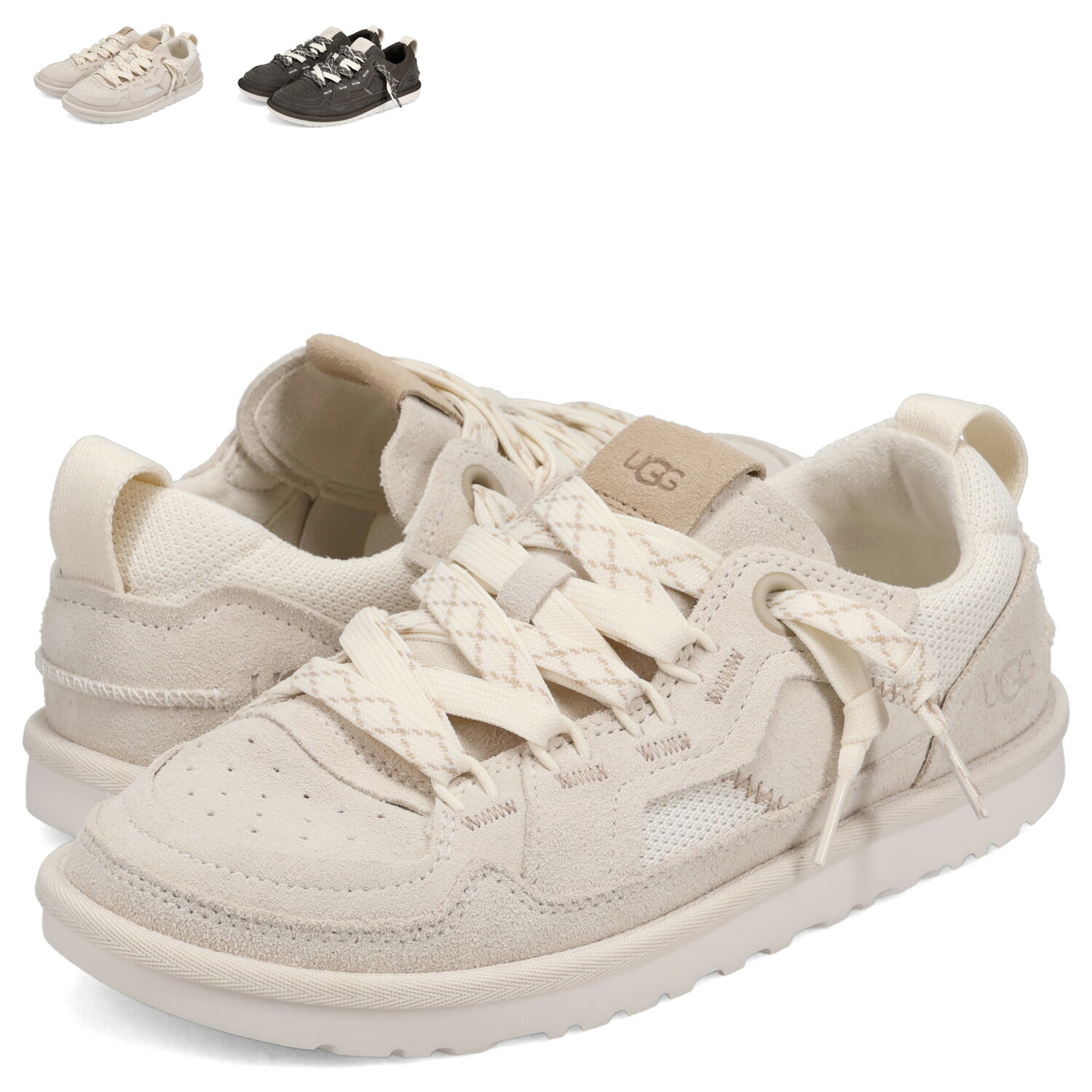 【最大1000円OFFクーポン】 UGG W MINIMEL アグ スニーカー ミニメル レディース ベージュ ダーク グレー 1175301|ALLSPORTS