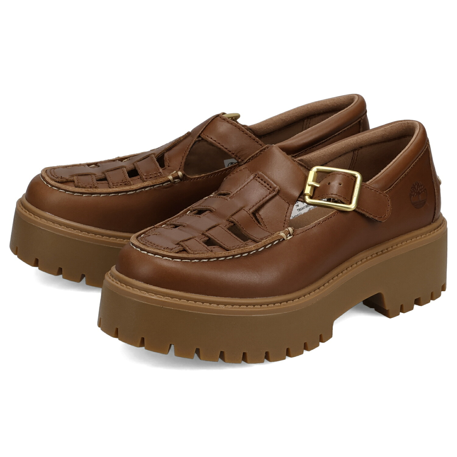 【最大1000円OFFクーポン】 Timberland STONE STREET BUCKLE ティンバーランド シューズ ストーン ストリート バックル レディース 革 レザー 本革 厚底 ブラウン A4188|ALLSPORTS