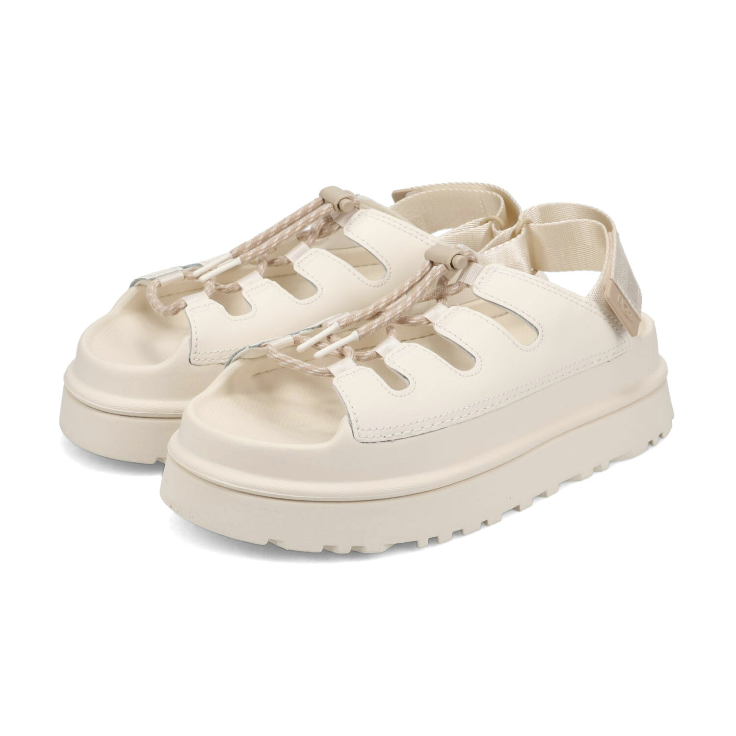 【最大1000円OFFクーポン】 UGG W GOLDENGLOW TOGGLE アグ サンダル ストラップサンダル ゴールデングロウトグル レディース 厚底 ブラック ライトベージュ ベージュ 黒 1179370|ALLSPORTS