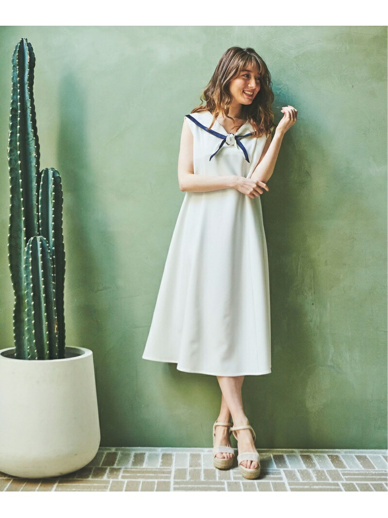 楽天市場 Sale 60 Off Two Miles セーラーカラーテントワンピ Noela ノエラ ワンピース ノースリーブワンピース ホワイト ベージュ Rba E 送料無料 Rakuten Fashion Noela ノエラ