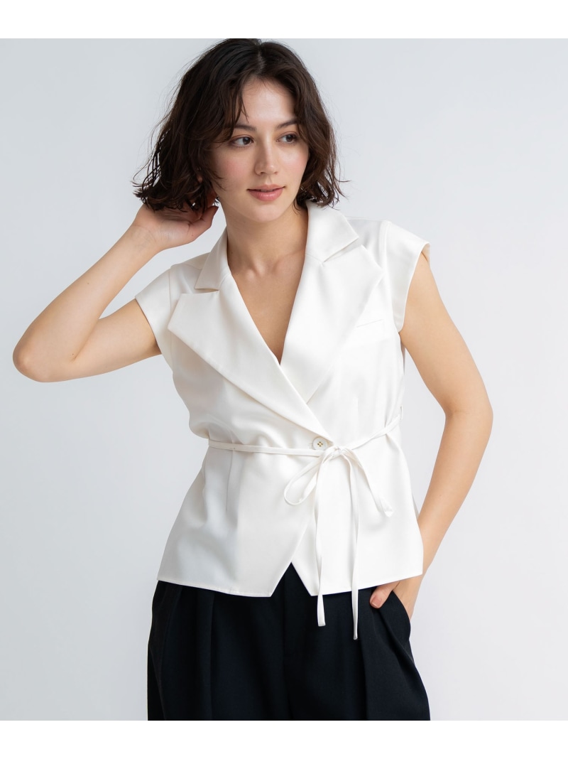 【SALE／30%OFF】デザインカラーノースリリボンブラウス Noela ノ内鰓 トップス プルオーバー・トップ ベージュ 赤銅色 白いこと【RBA_E】【貨物輸送無料】[ Fashion]