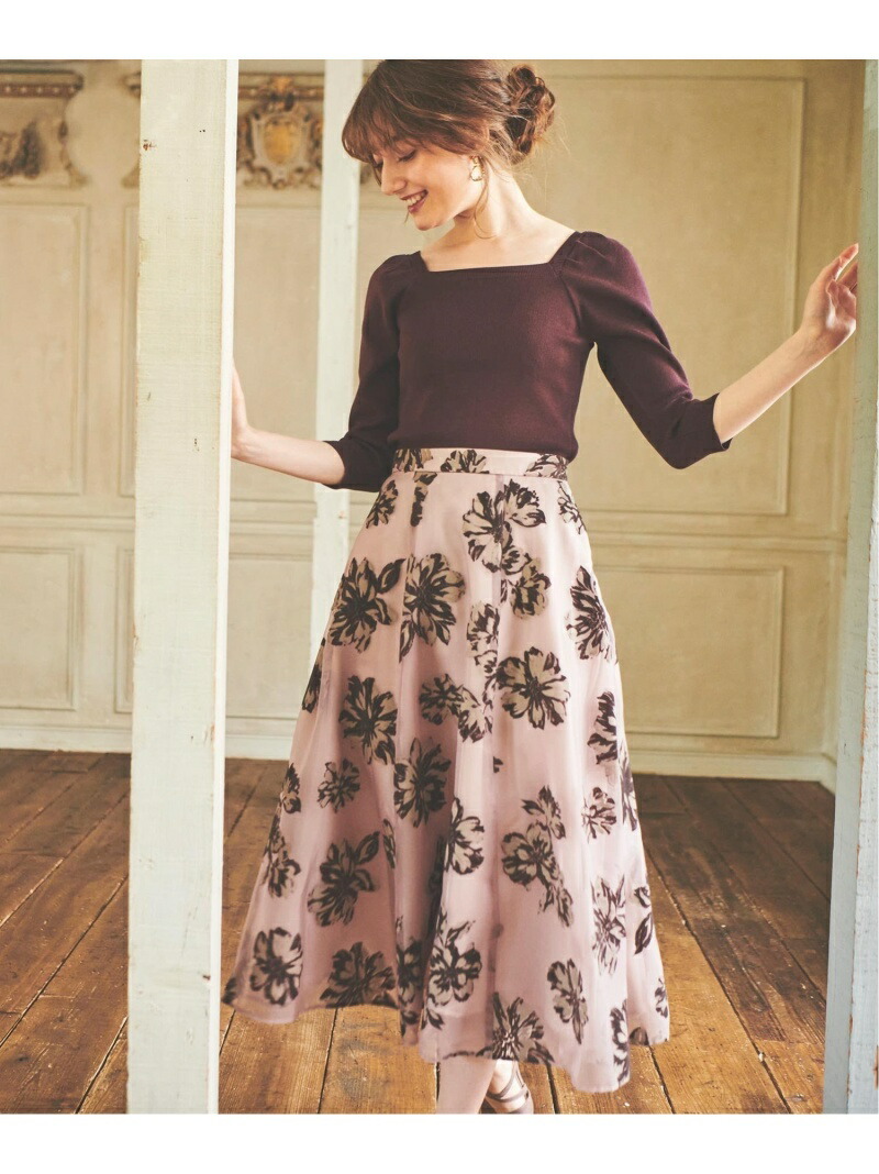 Web減す色合いあり 2色調フロッキースカートコーデセット Noela ノエラ ローブ ワンピースその他種々の物 茶色 青碧 ベージュ 赤いこと 未来取っておく 貨物輸送無料 Rakuten Fashion Ice Org Br