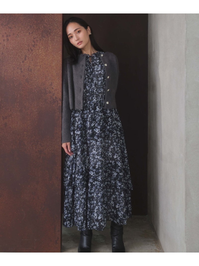 楽天市場】【15周年】ツイードチュールドッキングワンピース Noela