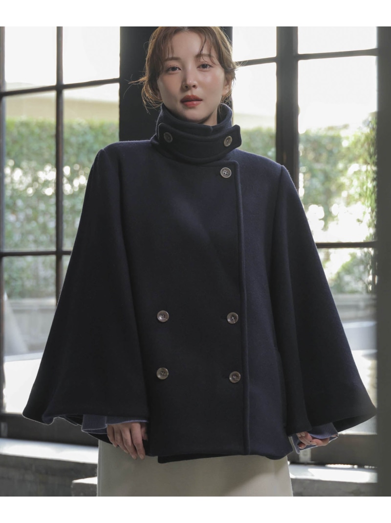 楽天市場】【SALE／50%OFF】ケープミドルウールコート Noela ノエラ
