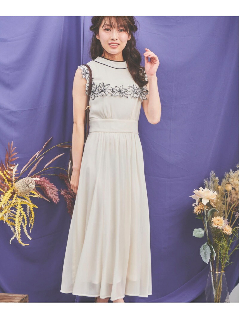 フラワー刺繍カラーワンピース Noela ノエラ ワンピース ノースリーブワンピース 先行予約 送料無料 Rakuten Fashion Psicologosancora Es
