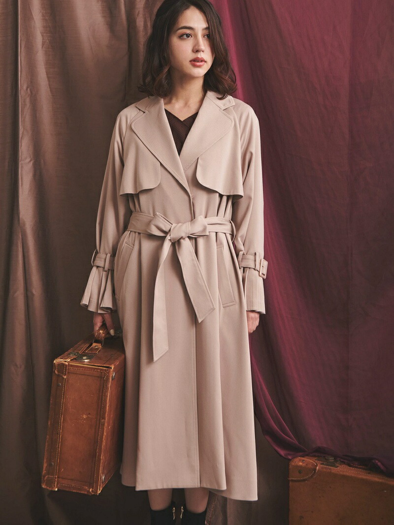 スペシャルset価格 新品未使用 ノエラ プリーツ袖トレンチコート ピンク S 人気ブランドを Www Ijqr Net