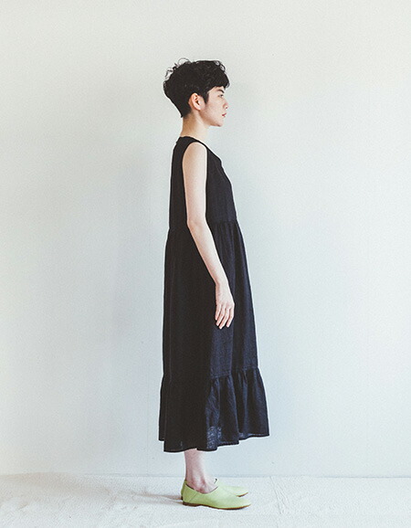 Fog Linen Work フォグリネンワーク ジェス ワンピース ブラック Centralelectricals Com