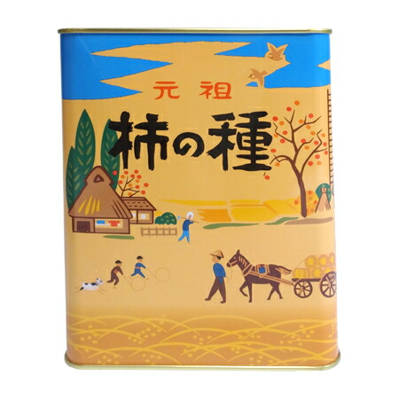 父の日 浪花屋製菓 元祖 上品な 最大10%OFFクーポン 柿の種 縦缶 新潟 180g お取り寄せ お土産
