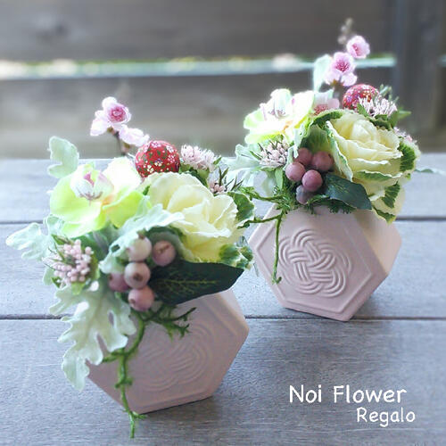 楽天市場】送料無料 ポインセチア・モミの木を使ったアートフラワー