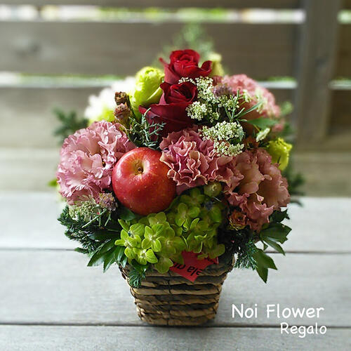 楽天市場】送料無料 ポインセチア・モミの木を使ったアートフラワー