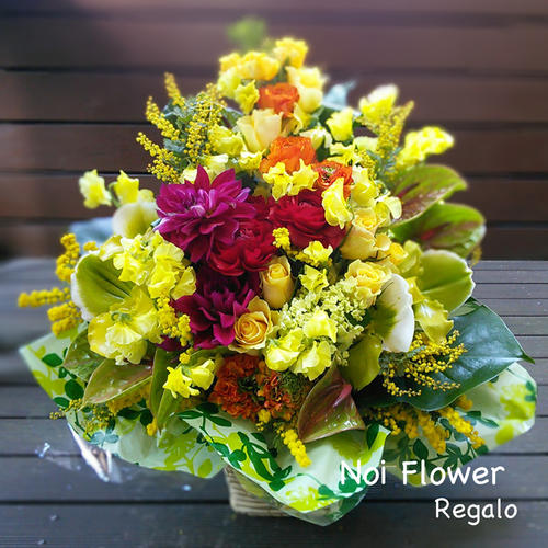 楽天市場 送料無料 当選祝い 就任 選挙 お祝いの生花スタンド花 発表会 開店お祝い 配達のみ ノイフラワーレガーロ