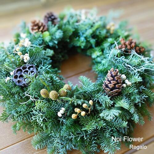 楽天市場】送料無料 モミの木 ノエル リース ミディアム クリスマス