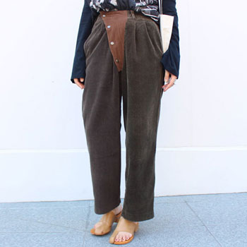【s30】ナナナナサーカ 77circa フロントスナップミリタリーコーデュロイパンツ circa make front snap military corduroy pants【取り止める返品取り替えっこ不可】【let】【id】【c500】【500円OFF引き換え証当て嵌める可】 パンツ-ボトムス