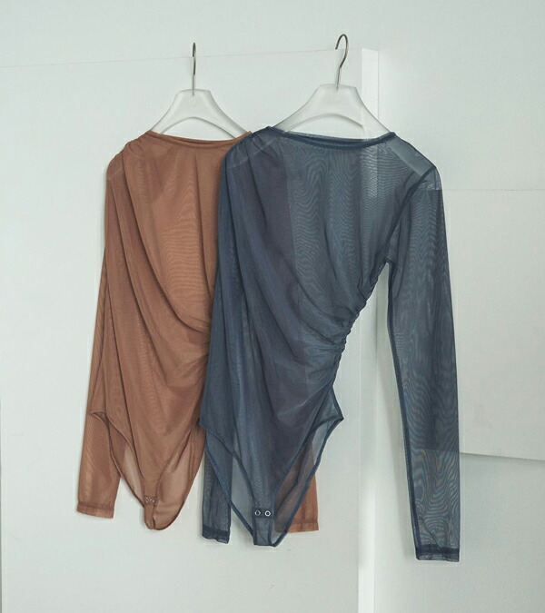 【s20】アンヌーク anuke チュールギャザーボディースーツ Tulle Gather Bodysuit 62520608【キャンセル返品交換不可】【let】【id】｜イルビゾンテ正規取扱店 ノワ