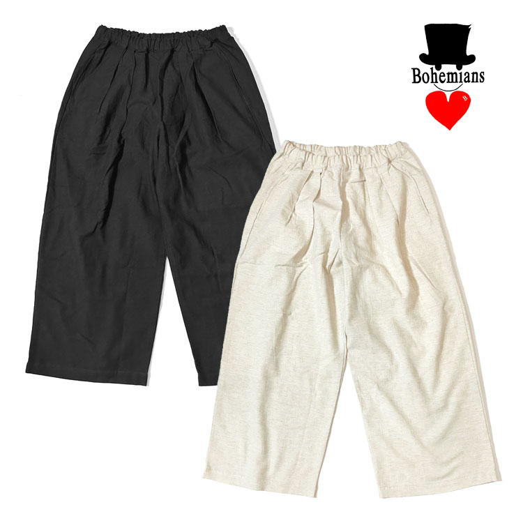 【ポイント10倍】Bohemians ボヘミアンズ バックサテン タックルーズパンツ BP-360-01【id】【p10】【c500】【500円OFFクーポン利用可】|イルビゾンテ正規取扱店 ノワ