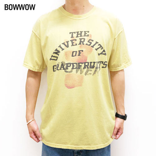 【バウワウ/BOW WOW】UNIV OF GRAPEFRUITS TEE（ユニバーシティーオブグレープフルーツティー）[BW2202-UGT]【id】