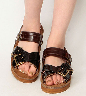 【在庫処分】【ファーファー/fur fur】バイカラーベルトサンダル BI COLOR BELT SANDAL【送料無料】【返品交換キャンセル不可】【nx】