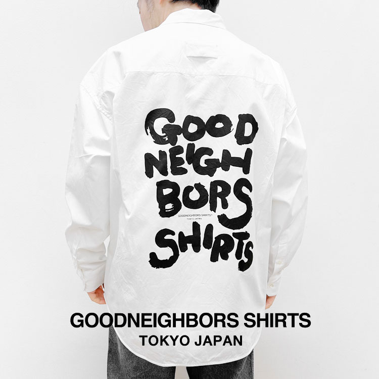 【s20】【グッドネイバーズシャツ/GOODNEIGHBORS SHIRTS】NOEL printed WIDE FIT SHIRT [BCS-012B]【キャンセル返品交換不可】【let】【id】【c500】【500円OFFクーポン利用可】