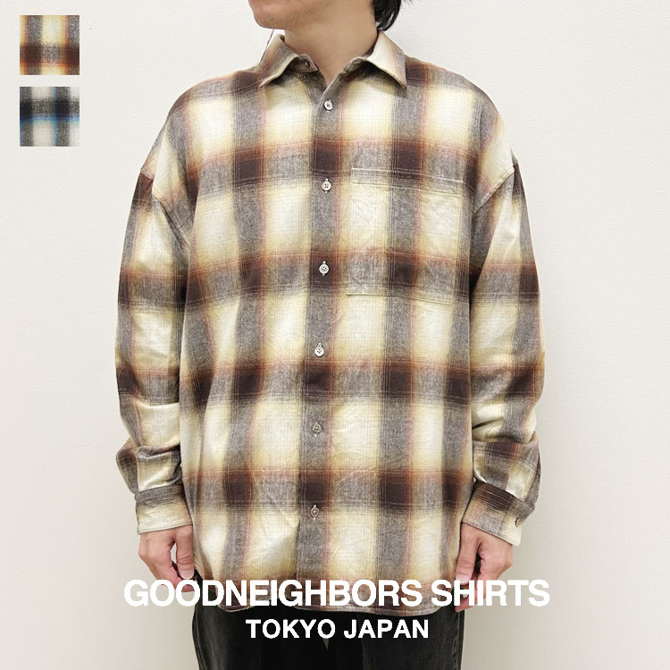 GOODNEIGHBORS SHIRTS グッドネイバーズシャツ JOHN.F FRANNEL CHECK SHIRT BCS-142【id】