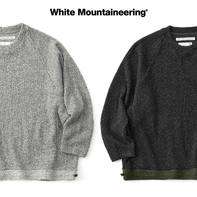 White Mountaineering ホワイトマウンテニアリング MELANGE WIDE RAGLAN PULLOVER WM2573504【id】