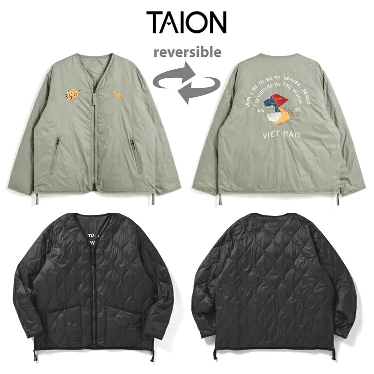 タイオン TAION ジャパンスペシャル リバーシブル ベトジャン ダウンジャケット TAION-JK03JS 【id】