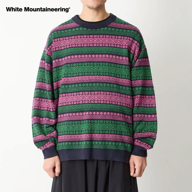 【ポイント10倍】White Mountaineering ホワイトマウンテニアリング FAIR ISLE KNIT PULLOVER フェアアイルニット WM2671605【id】【p10】【c1000】【1000円OFFクーポン利用可】