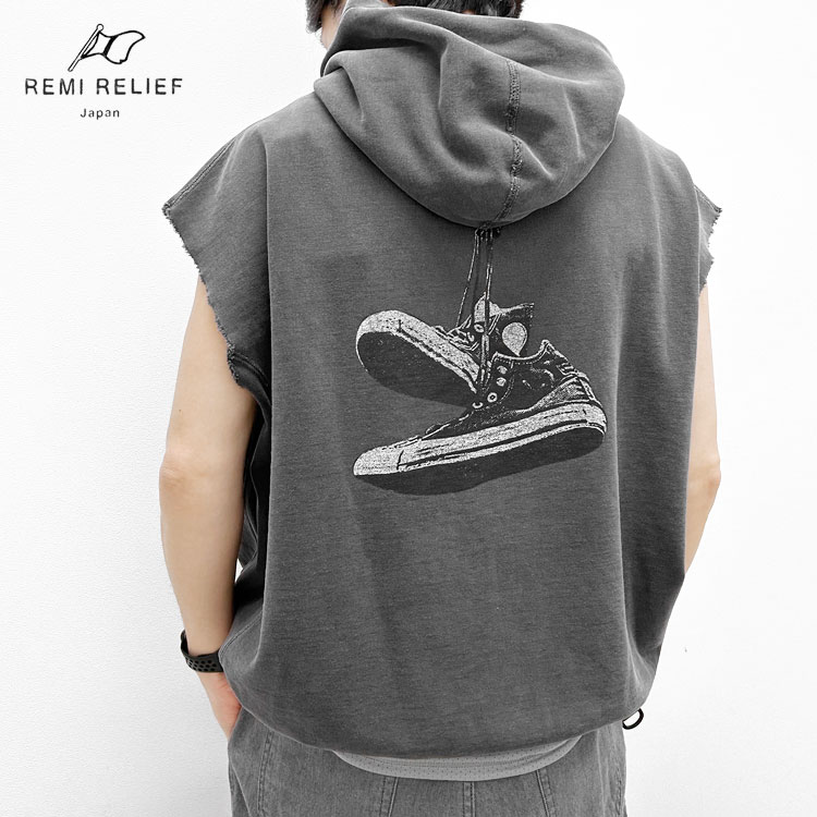 【s20】【レミレリーフ/REMI RELIEF】ダブルSP加工裏毛N/Sパーカー(SHOES)[RN26349115]【キャンセル返品交換不可】【let】【id】【c500】【500円OFFクーポン利用可】