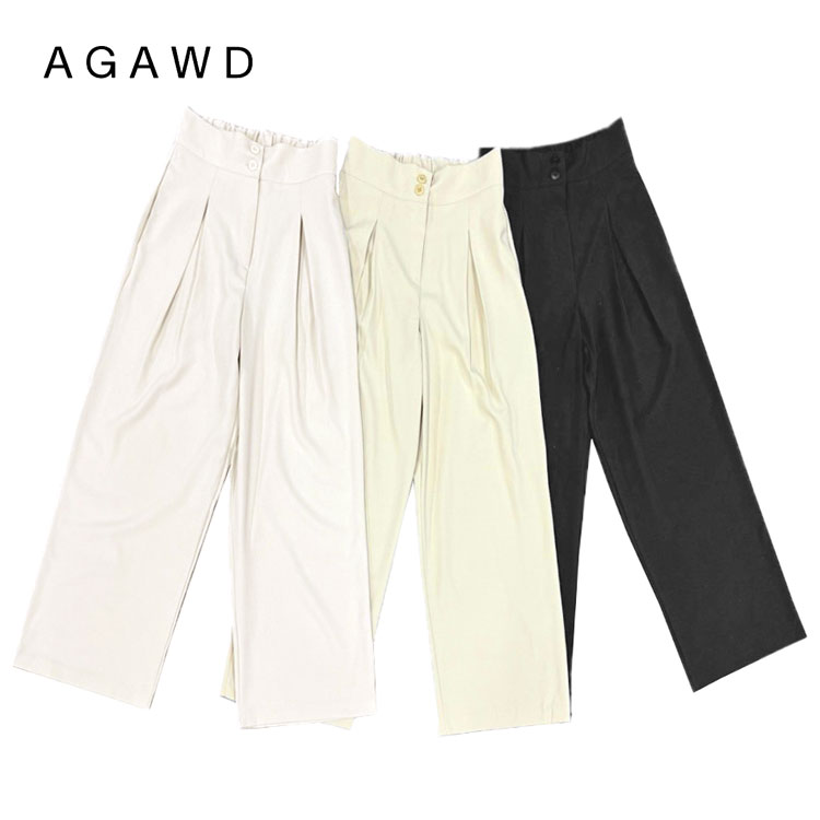 【ポイント10倍】【アガウド/AgAwd】High Waist Straight Pants（ハイウェストストレートパンツ）[2417-221472]【id】【p10】【c500】【500円OFFクーポン利用可】
