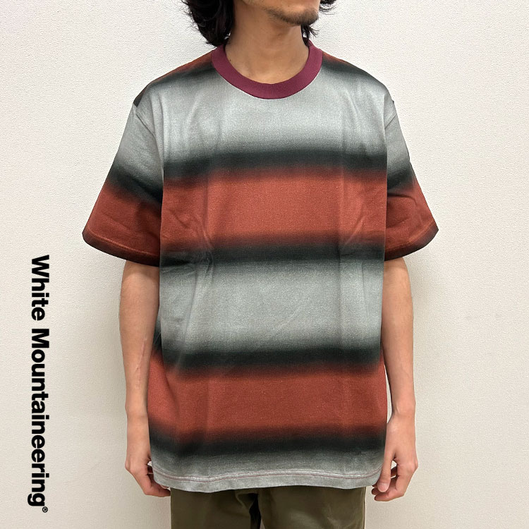 【s20】【ホワイトマウンテニアリング/White Mountaineering】GRADIENT STRIPE T-SHIRT [WM2571529]【キャンセル返品交換不可】【let】【id】【c500】【500円OFFクーポン利用可】
