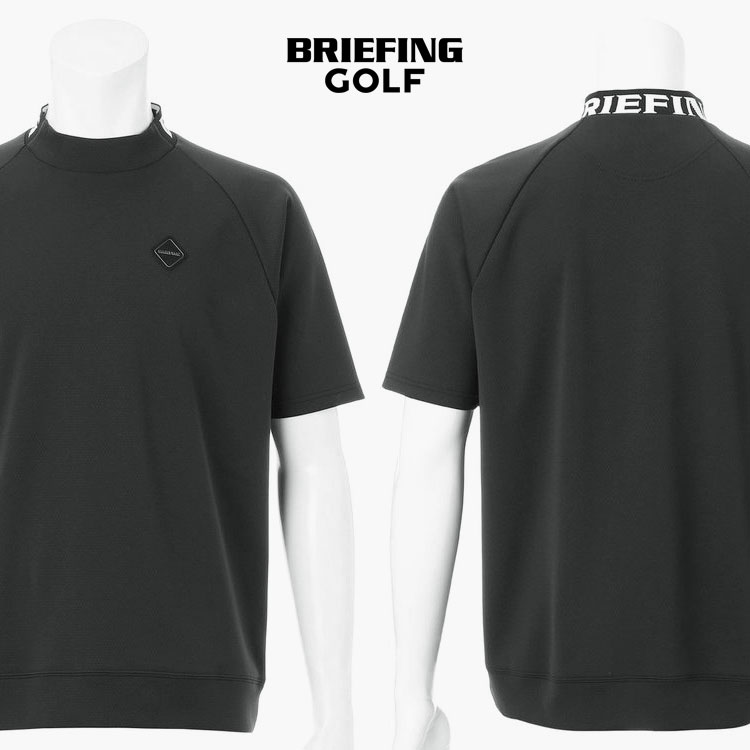 BRIEFING GOLF ブリーフィング  MEN’S NECK LOGO HIGHNECK （リラックスフィット） ハイネックプルオーバー BRG261M66【id】